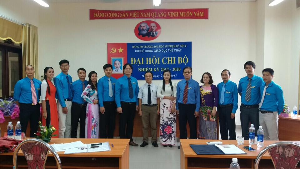 ĐẠI HỘI CHI BỘ KHOA GIÁO DỤC THỂ CHẤT, NHIỆM KỲ 2017 - 2020 THÀNH CÔNG TỐT ĐẸP